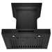 ZLINE 24 in. Convertible Vent Wall Mount Range Hood In Black Stainless Steel with Crown Molding BSKENCRN-24