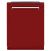 ZLINE 24 In. Monument Series 3rd Rack Top Touch Control Dishwasher in Red Gloss, 45dBa, DWMT-RG-24