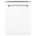 ZLINE 24 In. Monument Series 3rd Rack Top Touch Control Dishwasher in White Matte, 45dBa, DWMT-WM-24