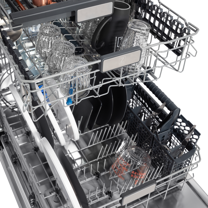 ZLINE 24 In. Monument Series Dishwasher in Stainless Steel with Top Touch Control, DWMT-304-24