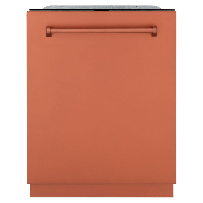 ZLINE 24 In. Monument Series Top Touch Control Dishwasher in Copper, 45dBa, DWMT-C-24