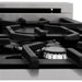 ZLINE 24 in. Professional Range with Gas Burner and Electric Oven In DuraSnow with Red Gloss Door RAS-RG-24