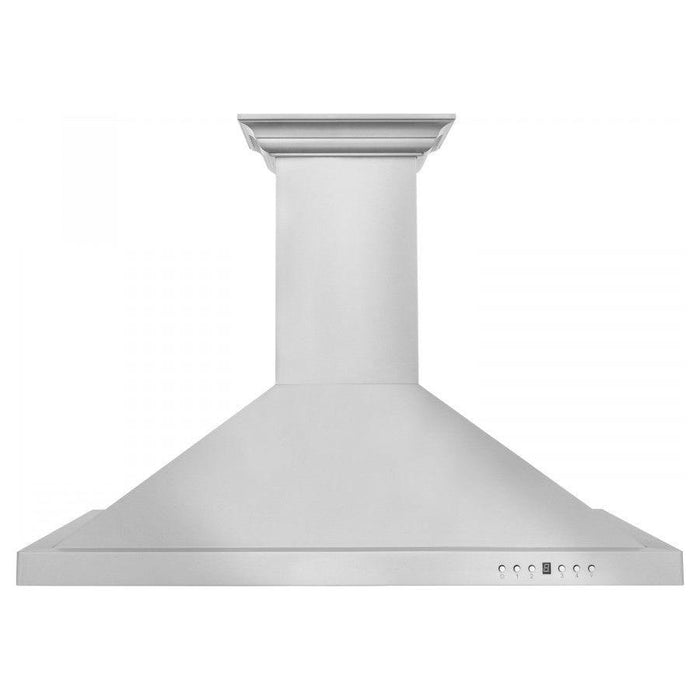 ZLINE 24 in. Stainless Steel Wall Range Hood with Built-in CrownSound Bluetooth Speakers KBCRN-BT-24