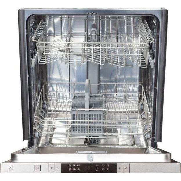 ZLINE 24 in. Top Control Dishwasher In Blue Matte with Stainless Steel Tub and Modern Handle DW-BM-H-24