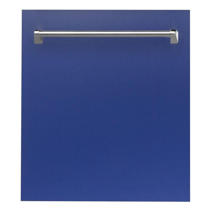 ZLINE 24 in. Top Control Dishwasher In Blue Matte with Stainless Steel Tub DW-BM-24