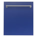 ZLINE 24 in. Top Control Dishwasher In Blue Matte with Stainless Steel Tub DW-BM-24