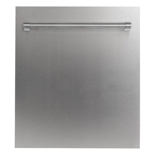 ZLINE 24 in. Top Control Dishwasher in Stainless Steel and Traditional Style Handle DW-304-H-24