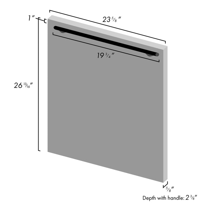 ZLINE 24 in. Top Control Dishwasher In Unfinished Wood with Stainless Steel Tub DW-UF-24