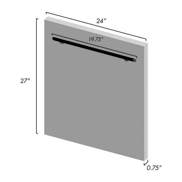 ZLINE 24 in. Top Control Dishwasher in White Matte with Stainless Steel Tub DW-WM-24