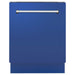 ZLINE 24 in. Top Control Tall Dishwasher In Blue Matte with 3rd Rack DWV-BM-24