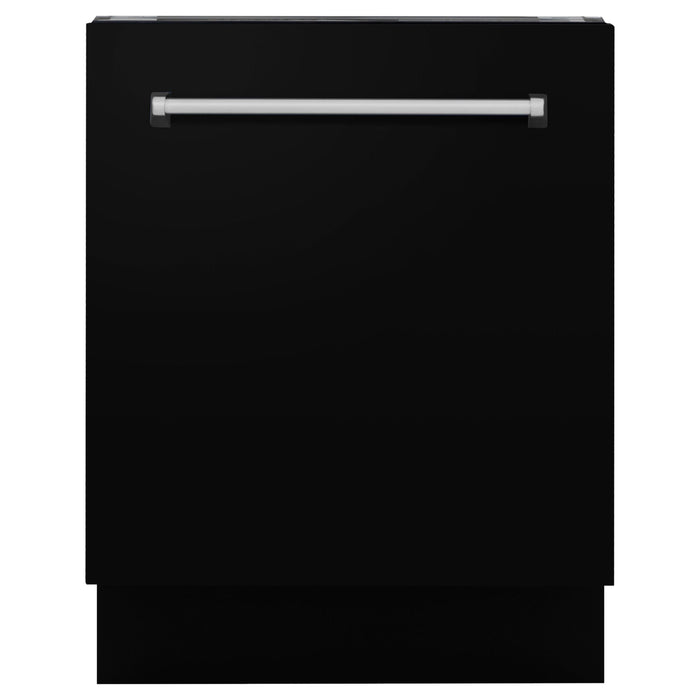 ZLINE 24 in. Top Control Tall Dishwasher In Matte Black with 3rd Rack DWV-BLM-24