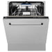 ZLINE 24 in. Top Control Tall Tub Dishwasher In DuraSnow Stainless Steel and 3rd Rack DWV-SN-24