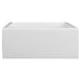 ZLINE 24 in. Venice Farmhouse Apron Front Reversible Single Bowl Fireclay Kitchen Sink with Bottom Grid in White Gloss FRC5120-WH-24