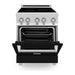 ZLINE 24 Inch 2.8 cu. ft. Induction Range with a 3 Element Stove and Electric Oven In Black Matte RAIND-BLM-24