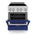 ZLINE 24 Inch 2.8 cu. ft. Induction Range with a 3 Element Stove and Electric Oven in Blue Gloss, RAIND-BG-24