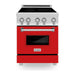 ZLINE 24 Inch 2.8 cu. ft. Induction Range with a 3 Element Stove and Electric Oven in Red Gloss, RAIND-RG-24