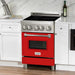 ZLINE 24 Inch 2.8 cu. ft. Induction Range with a 3 Element Stove and Electric Oven in Red Gloss, RAIND-RG-24