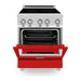 ZLINE 24 Inch 2.8 cu. ft. Induction Range with a 3 Element Stove and Electric Oven in Red Gloss, RAIND-RG-24