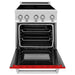 ZLINE 24 Inch 2.8 cu. ft. Induction Range with a 3 Element Stove and Electric Oven in Red Gloss, RAIND-RG-24