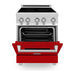 ZLINE 24 Inch 2.8 cu. ft. Induction Range with a 3 Element Stove and Electric Oven in Red Matte, RAIND-RM-24