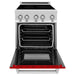 ZLINE 24 Inch 2.8 cu. ft. Induction Range with a 3 Element Stove and Electric Oven in Red Matte, RAIND-RM-24