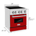 ZLINE 24 Inch 2.8 cu. ft. Induction Range with a 3 Element Stove and Electric Oven in Red Matte, RAIND-RM-24