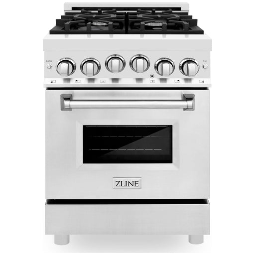 ZLINE 24 Inch 2.8 cu. ft. Range with Gas Stove and Gas Oven In Stainless Steel RG24