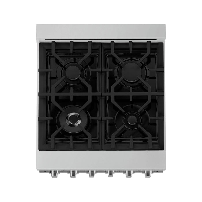 ZLINE 24 Inch 2.8 cu. ft. Range with Gas Stove and Gas Oven In Stainless Steel RG24