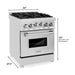 ZLINE 24 Inch 2.8 cu. ft. Range with Gas Stove and Gas Oven In Stainless Steel RG24