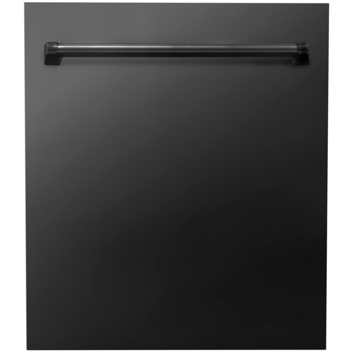 ZLINE 24" Tallac Tall Tub Dishwasher Panel in Black Stainless Steel, DPV-BS-24