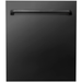 ZLINE 24" Tallac Tall Tub Dishwasher Panel in Black Stainless Steel, DPV-BS-24