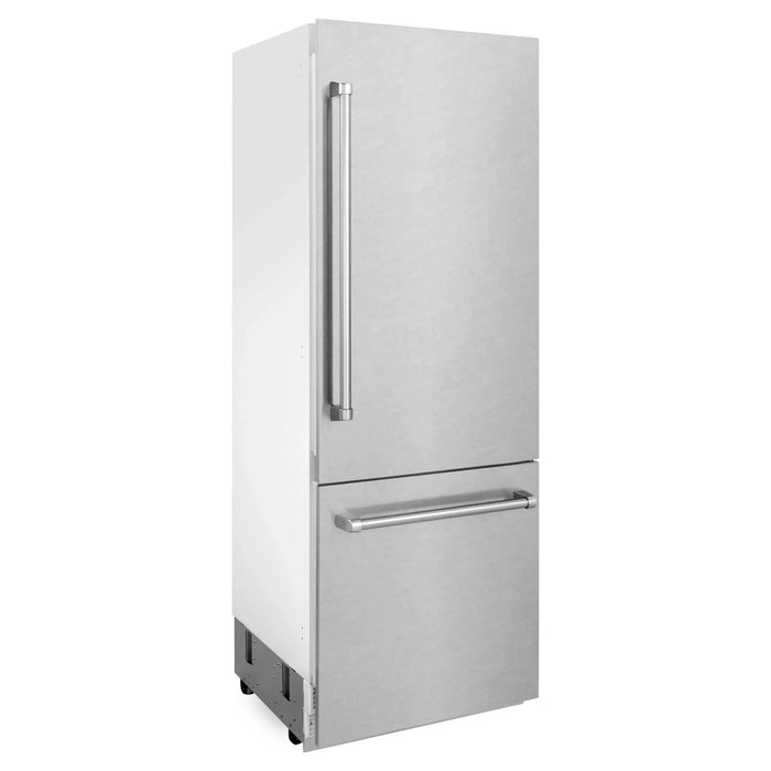 ZLINE 30" 16.1 cu. ft. Built-In Refrigerator with Internal Water and Ice Dispenser in Fingerprint Resistant Stainless Steel, RBIV-SN-30