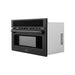 ZLINE 30 In. 1.55 cu ft. Built-in Convection Microwave Oven in Black Stainless Steel with Speed and Sensor Cooking, MWO-30-BS