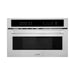 ZLINE 30 in. 1.6 cu. ft. Built-in Convection Microwave Oven in DuraSnow® Stainless Steel with Speed and Sensor Cooking, MWO-30-SS