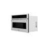 ZLINE 30 in. 1.6 cu. ft. Built-in Convection Microwave Oven in DuraSnow® Stainless Steel with Speed and Sensor Cooking, MWO-30-SS