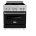 ZLINE 30 In. 4.0 cu. ft. Induction Range with 4 Element Stove and Electric Oven in Black Matte, RAINDS-BLM-30