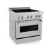 ZLINE 30 In. 4.0 cu. ft. Induction Range with 4 Element Stove and Electric Oven in DuraSnow® Stainless Steel (RAINDS-SN-30)