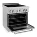 ZLINE 30 In. 4.0 cu. ft. Induction Range with 4 Element Stove and Electric Oven in DuraSnow® Stainless Steel (RAINDS-SN-30)