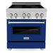 ZLINE 30 In 4.0 cu. ft. Induction Range with a 4 Element Stove and Electric Oven in Blue Gloss, RAIND-BG-30