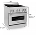 ZLINE 30 In. 4.0 cu. ft. Induction Range with a 4 Element Stove and Electric Oven in Stainless Steel, RAIND-30