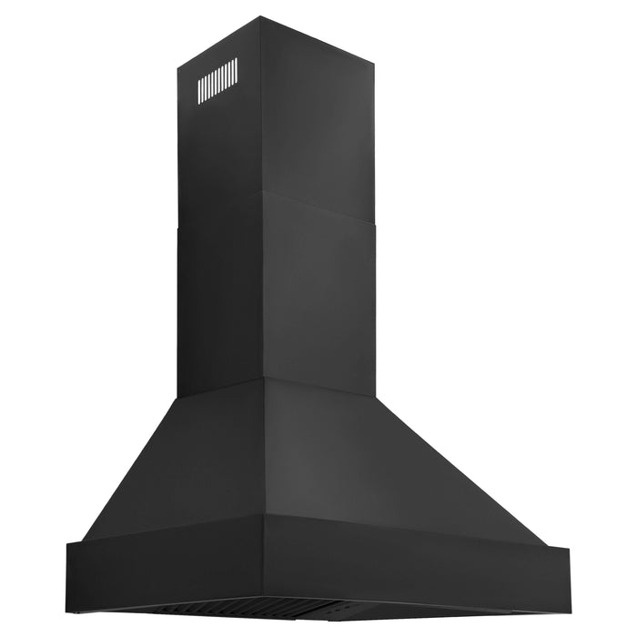 ZLINE 30 in. 400 CFM Black Stainless Steel Wall Mount Range Hood BS655N-30