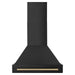 ZLINE 30 in. Autograph Edition in Black Stainless Steel Range Hood with Champagne Bronze Handle, BS655Z-30-CB