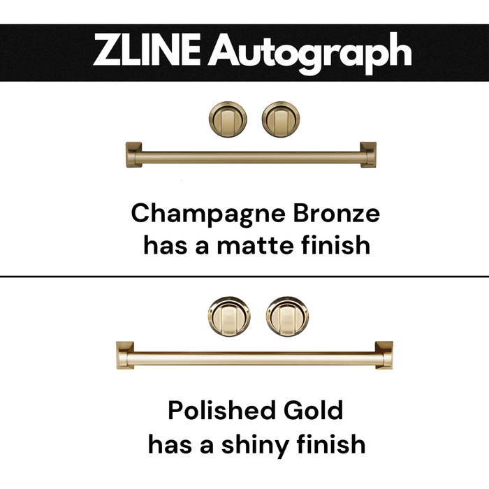 ZLINE 30 in. Autograph Edition in Black Stainless Steel Range Hood with Champagne Bronze Handle, BS655Z-30-CB