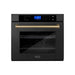 ZLINE 30 In. Autograph Edition Single Wall Oven with Self Clean and True Convection in Black Stainless Steel and Champagne Bronze, AWSZ-30-BS-CB