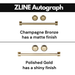 ZLINE 30 In. Autograph Edition Single Wall Oven with Self Clean and True Convection in Black Stainless Steel and Champagne Bronze, AWSZ-30-BS-CB