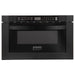 ZLINE 30 in. Black Stainless Steel Dual Fuel Range, Range Hood, Microwave and Dishwasher Appliance Package