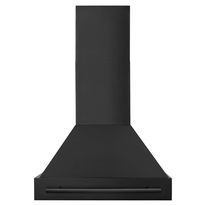 ZLINE 30 In. Black Stainless Steel Range Hood with Black Stainless Steel Handle, BS655-30-BS