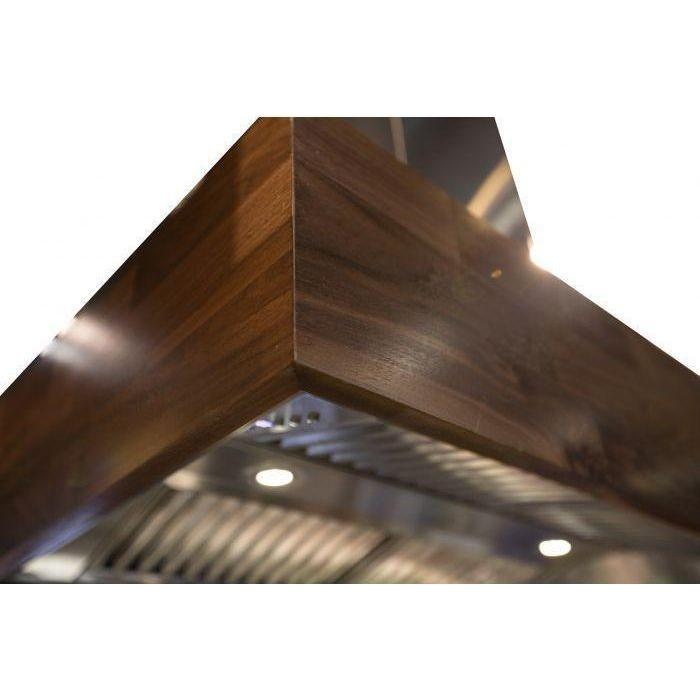 ZLINE 30 In. Convertible Designer Series Wooden Wall Mount Range Hood In Butcher Block 681W-30