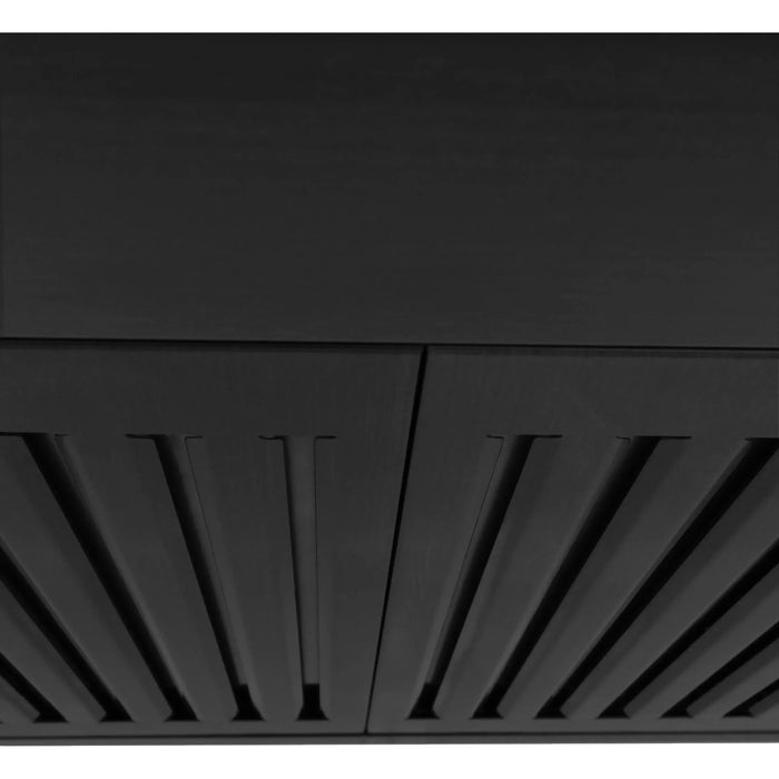 ZLINE 30 in. Convertible Vent Wall Mount Range Hood in Black Stainless Steel, BSKBN-30