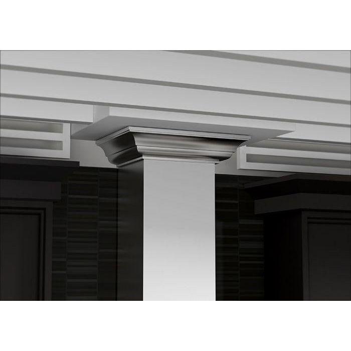 ZLINE 30 in. Convertible Vent Wall Mount Range Hood in Stainless Steel with Crown Molding, KBCRN-30